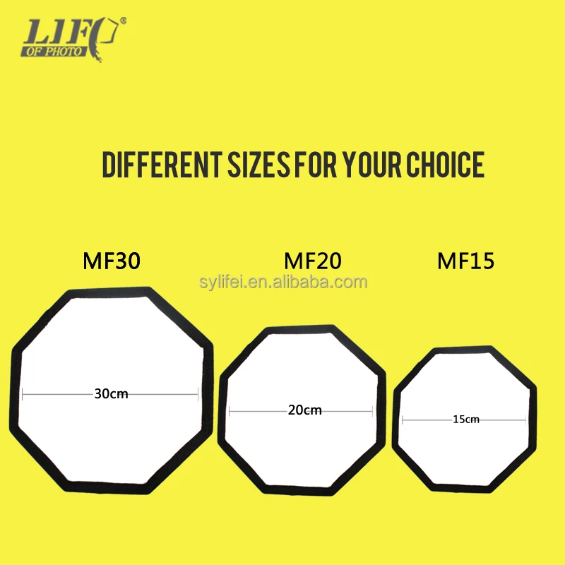 
MF15 Professional photographic accessary Mini Octa Softbox for Camera Speedlite/Flash 