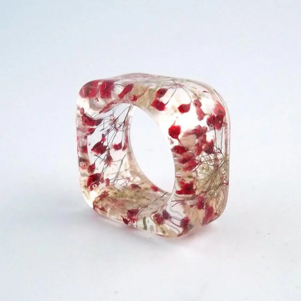 Party Decoration Square Ring Clear Acrylic Lucite Napkin Rings For