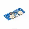 Dual Micro USB 3.7v to 5V 2A Mobile Power Bank DIY 18650 Lithium Battery Charger PCB Board Boost Step Up Module With Led
