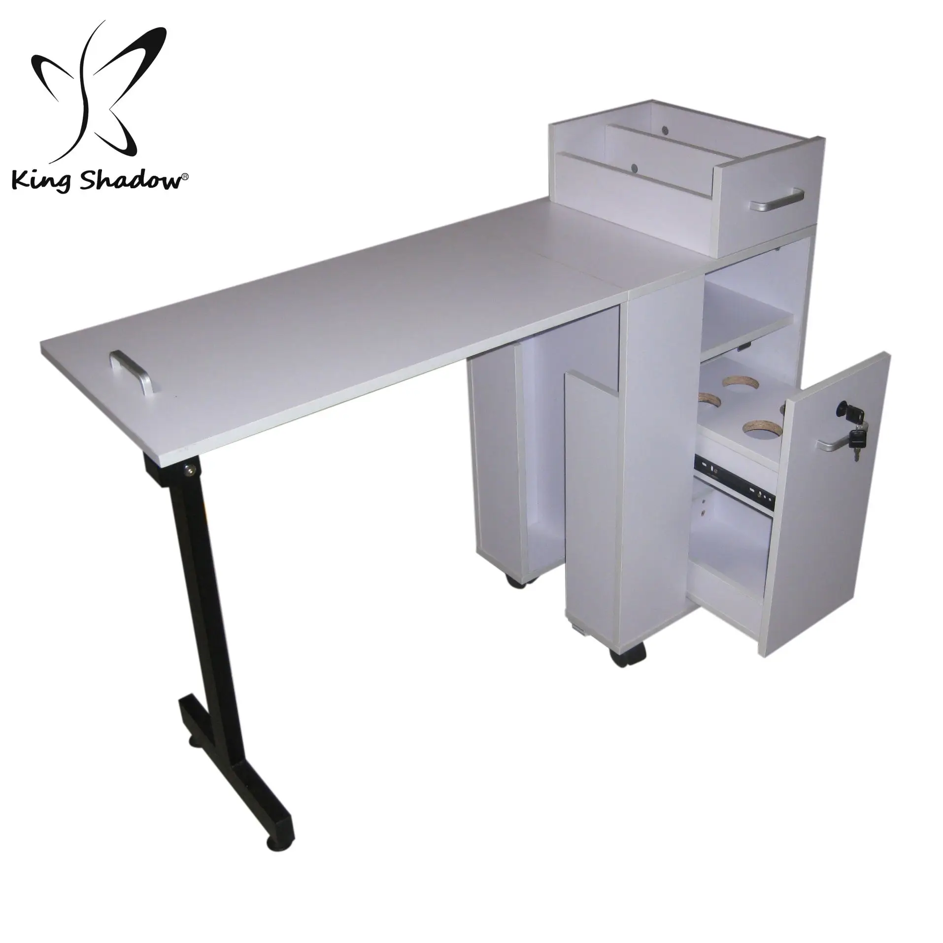 

Kingshadow vintage and simple design manicure table for beauty salon furniture, Can choose