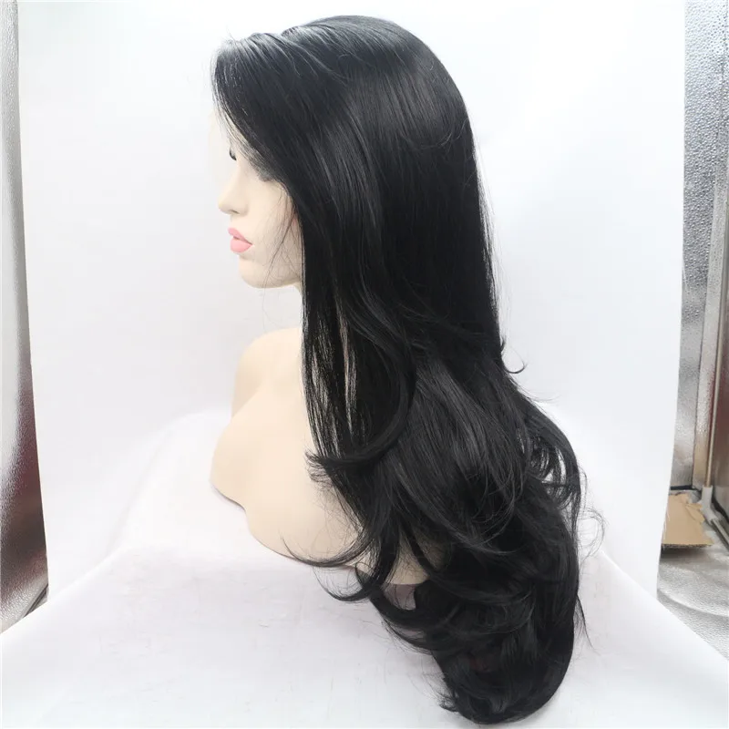 

China supplier black grey ombre lace front wig woman hair wig