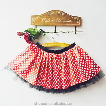 red polka dot tutu skirt