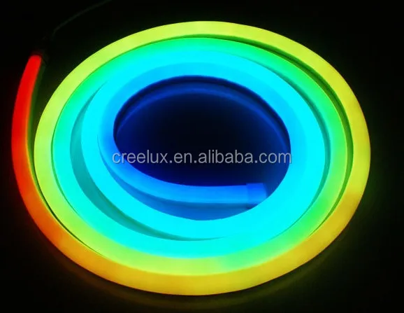 Dimmable Super Flexible Neon Led Rope Lights IP68 Water Resistance