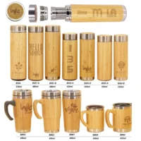 

BS04 550ml Original Bamboo Vacuum Flask with Infuser and Strainer for Brewing Loose Leaf and Detox Tea Lovers