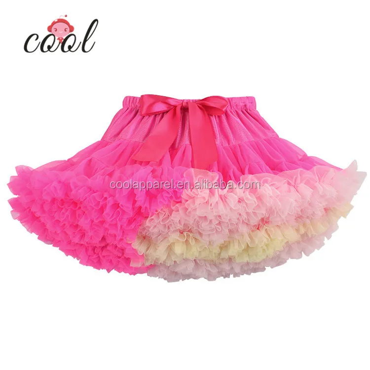 

lovely girls chiffon petti skirts wholesale fluffy baby tutu skirt girl, Red;pink;blue;red wine;black;etc
