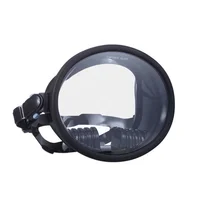 

Vintage classic round oval shape old school adult underwater scuba diving mask