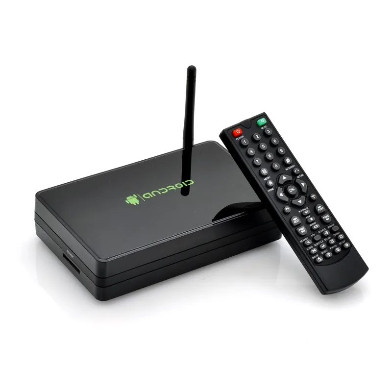 

Dual Core Android 4.2 Smart TV Box Hard Drive Media Player, supports Google TV market, and supports external SATA 2" hard drive