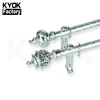 KYOK Chrome Unique Curtain Rod Bronze Plexiglass Unfinished Wood Finial Curtain Rod Draperi adjustable Curtain Rod Brackets