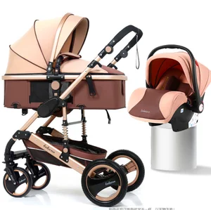 Image of 2019 high quality foldable baby carriage / high landscape mother baby stroller 3 in 1 China