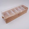 custom rustic wooden fruit Garnish Condiment Server tray holder Container for whiskey, tequila, cocktail