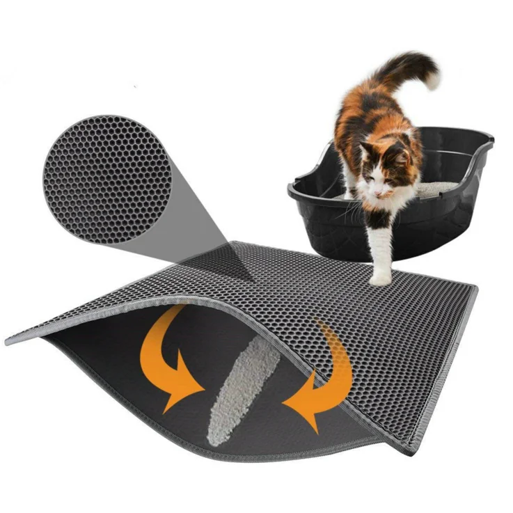 Cat Litter Mat PVC Foam Pet Litter Mat for Cat Litter antiskid car mat