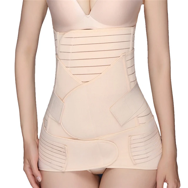 

Women 3 in 1 Postpartum Support Recovery Belly Wrap Waist/Pelvis Belt Body Shaper Postnatal Shapewear, Nude;apricot;customized