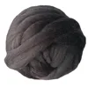 Cheap wholesale free samples hand knitting fancy super chunky thick merino recycled color felt 100% wool roving machine yarn