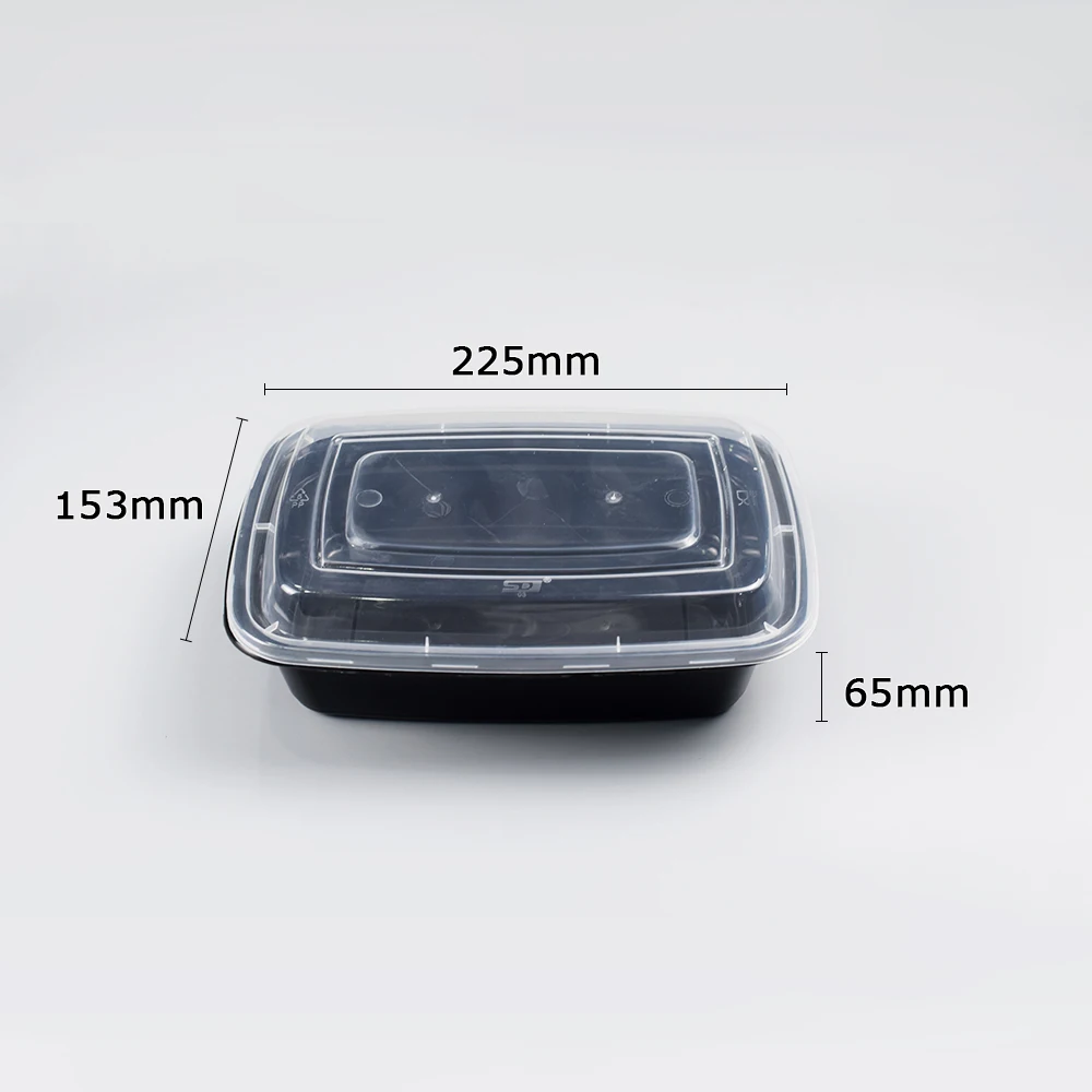 

33oz Plastic Takeaway Food Container Round Disposable Plastic Food Container with Lid, Oem