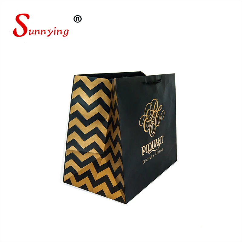 Logo Gold Stamping Black Speciality Paper Different Size A1 A3 A5 Paper Bag Buy A3 Size Paper 8959