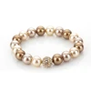 wholesale stretch beaded classic glass pearl bracelet mixed ball spiritual bead pearlbracelet for women