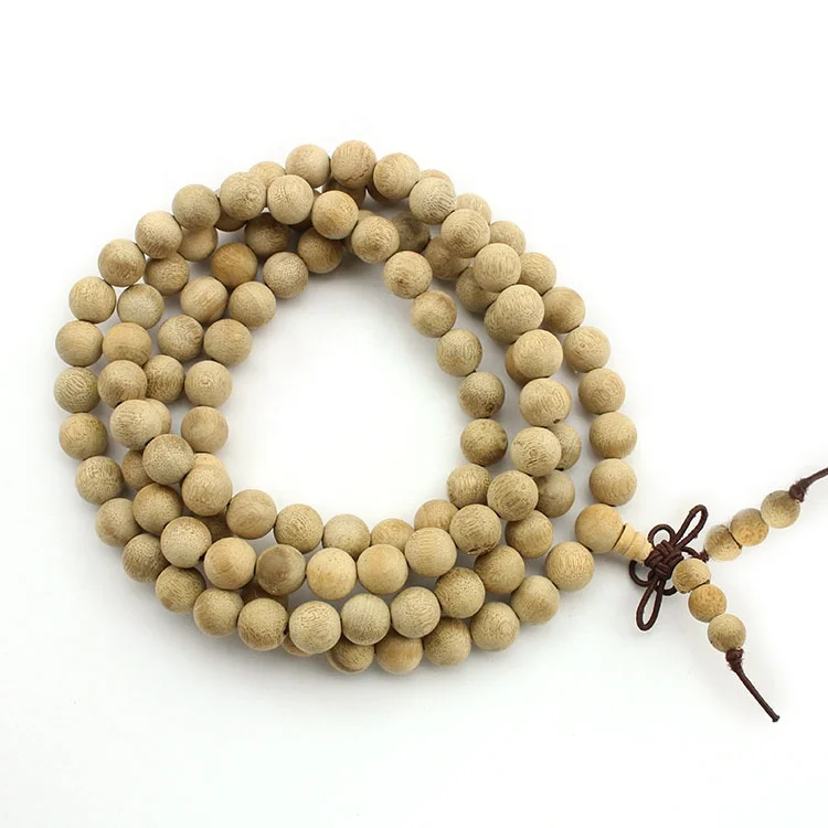 

PBB1034 Wholesale Natural Aromatic Sandalwood Prayer Necklace Bracelet,Loose 108 Wooden Beads In Bulk, Brown