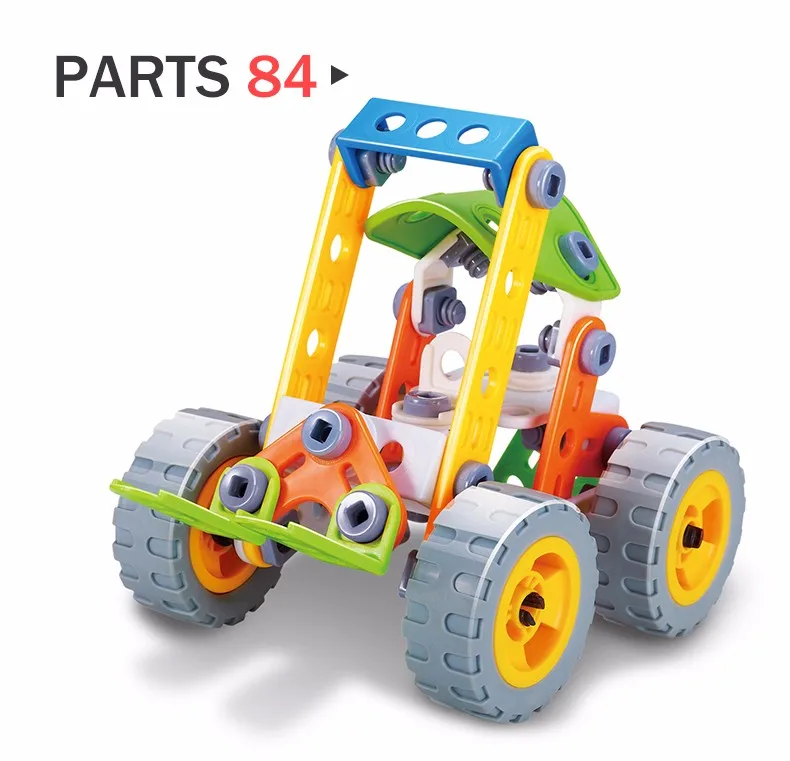 84pcs Building Toys Set Assembled Model Toys Gift Idea Engineering Toys