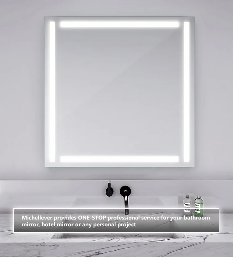 Smart Wifi Bluetooth Lighted Bathroom Wall Mirrors Large Glass Hanging ...