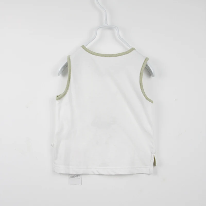
printed animal summer organic cotton baby vest cotton clothes 