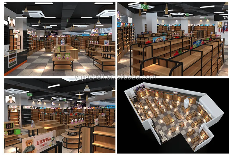Wholesale High Class Showcase Design - Yujin Supermarket Racks