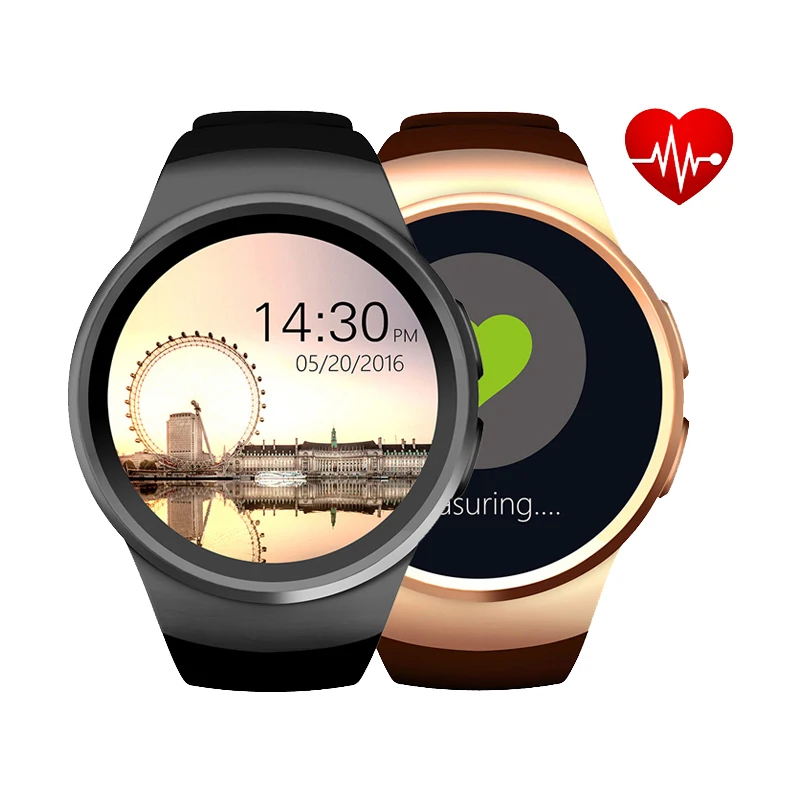 

Wholesale Kingwear KW18 Heart Rate Monitor Pedometer Bluetooth Brand Watches Mobile Watch Phones Wristwatches Reloj Inteligente