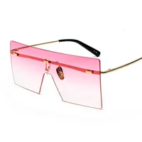 

18076 Conjoined one pieces lenses sunglasses africa pc spectacles cool usa europe sunny shades square big size sunglasses