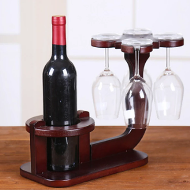 

Mini Single Wine Bottle Rack Display Case, Customize