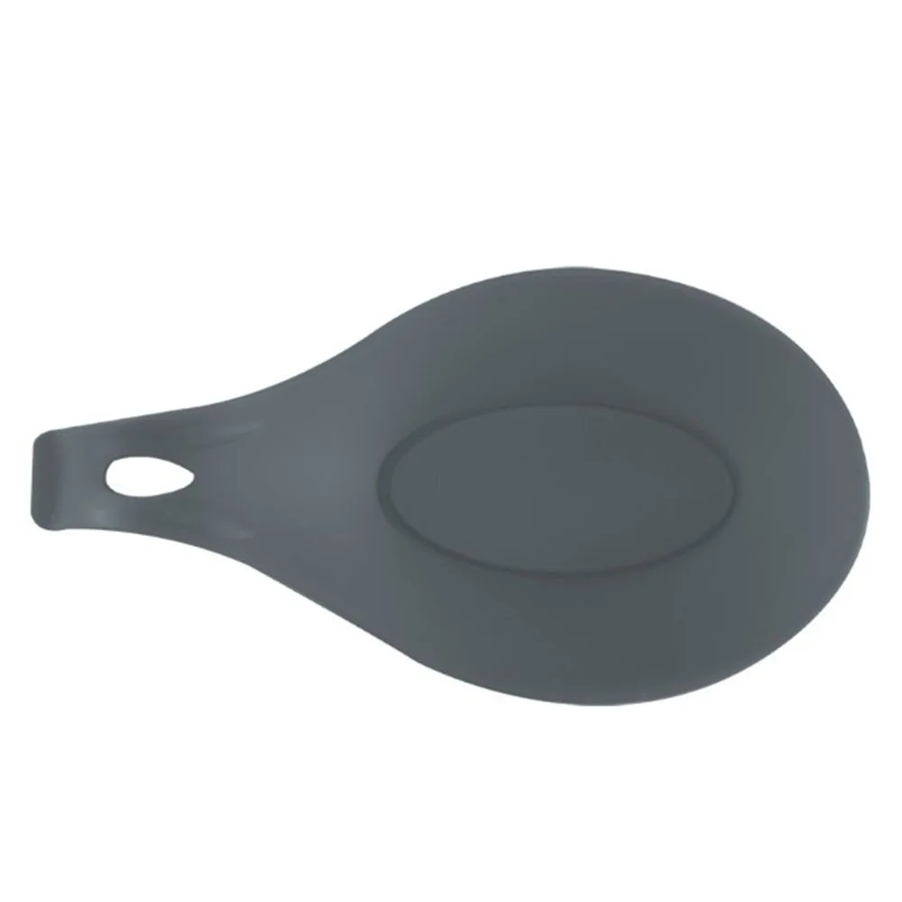 

Wholesale Flexible Silicone Kitchen Utensil Rest Ladle Spoon Holder silicone spoon rest, Custom