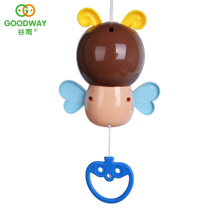 Cartoon Bee Baby Music Bell Toy Pull Line Toys