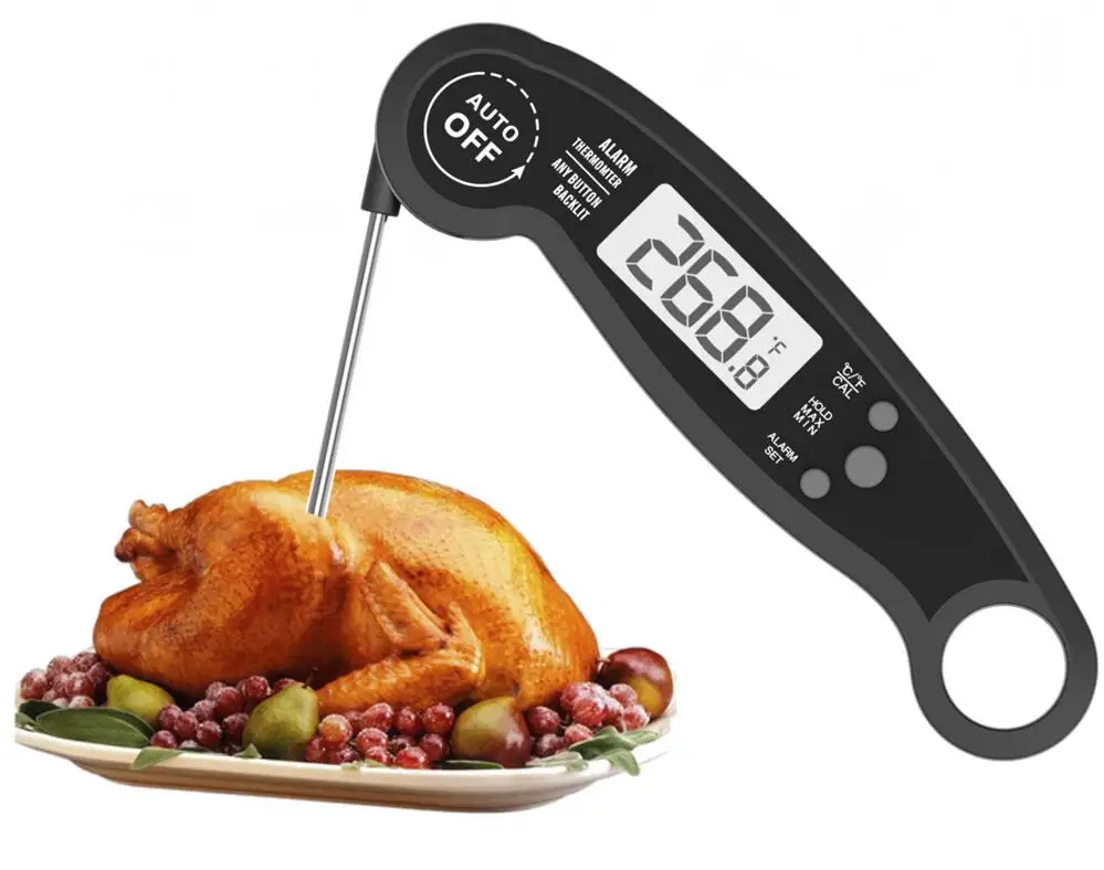 

Newest 3s ultra fast read waterproof digital meat thermometer with alarm function