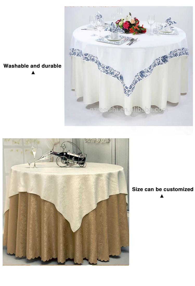 Wholesale 100 Polyester Fancy Table Cover For Restaurant/wedding Buy