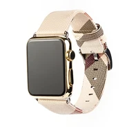 

Leather Loop Band Adjustable Wrist Strap Replacement Band for Apple Watch Band Leather 38mm 42mm 40mm L V G U C