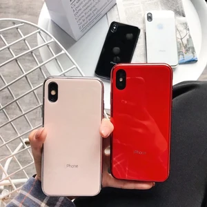 Electroplated Glass Phone Case iPhone X XS XR XS Max