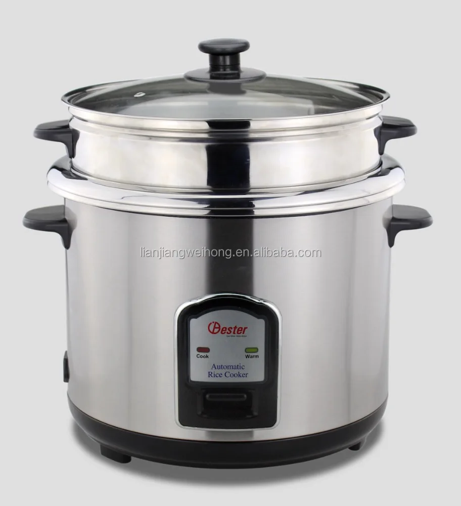 
Bester Stainless Steel double pot rice cooker WH 50J02S 