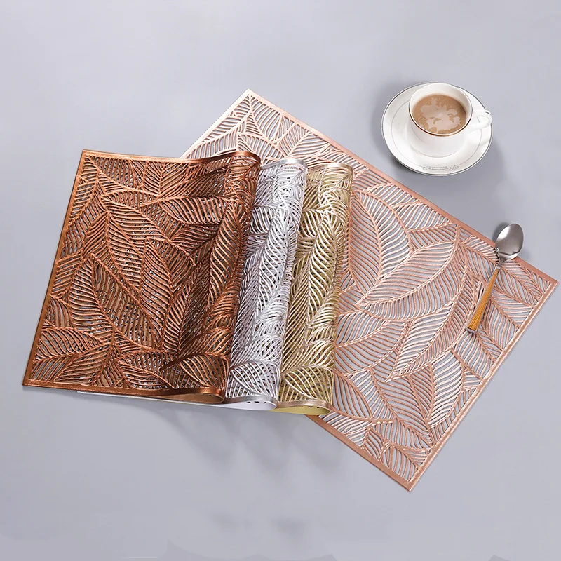 

environmental rectangle PVC hollow placemat