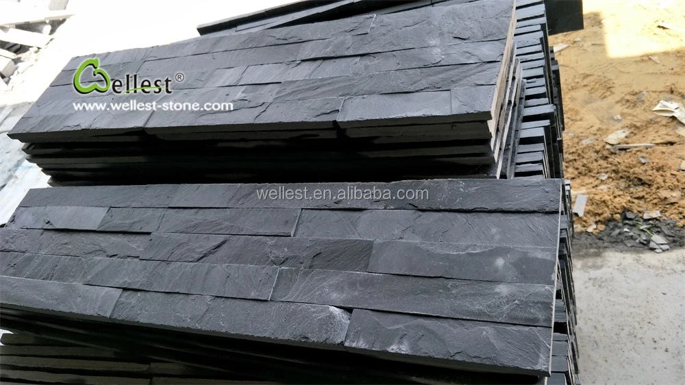 
black slate natural on sheets split finish 