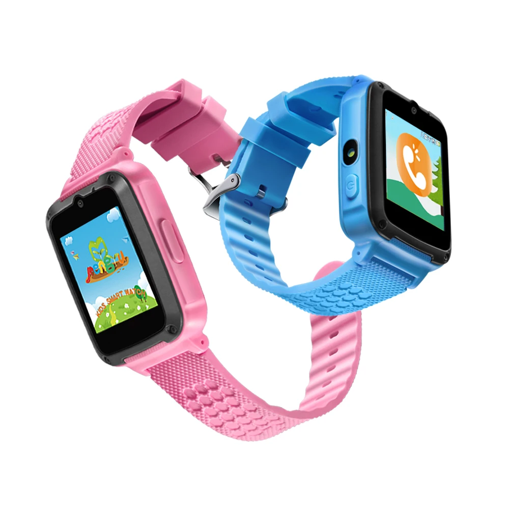 

2018 New arrival hot selling YJ-658 children wrist watch mini gaming playing sos gifts for kids, Blue;pink