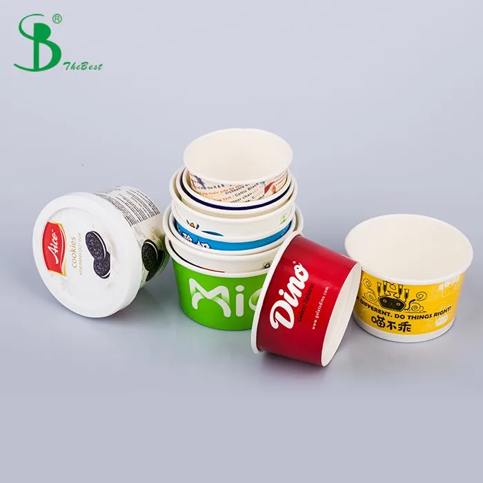 Custom Printed Ice Cream Cups 4oz 5oz 15oz 16oz With Lids Buy Ice