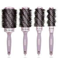 

High Quality Hairdressing Round Hair Brushes Spiral Nylon Boar Bristle Brush