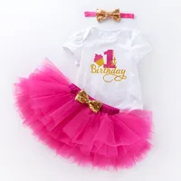 

first birthday baby knit cotton dress with headband