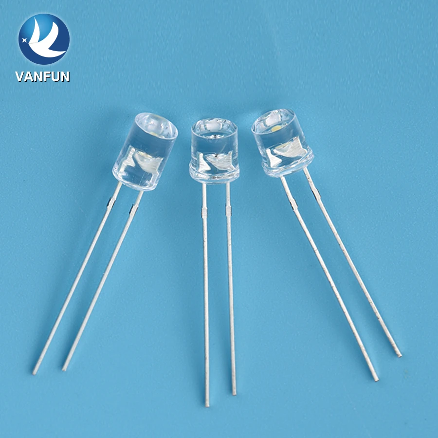 electronic components suppliers 3mm 5mm flat led diode red 1.8v-2.2v leds