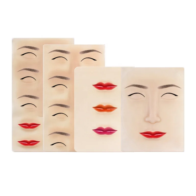 

Top Quality Silicone Material Microblading Tattoo Practice Skin Leather For Eyebrows Eyeline Lip, Skin color