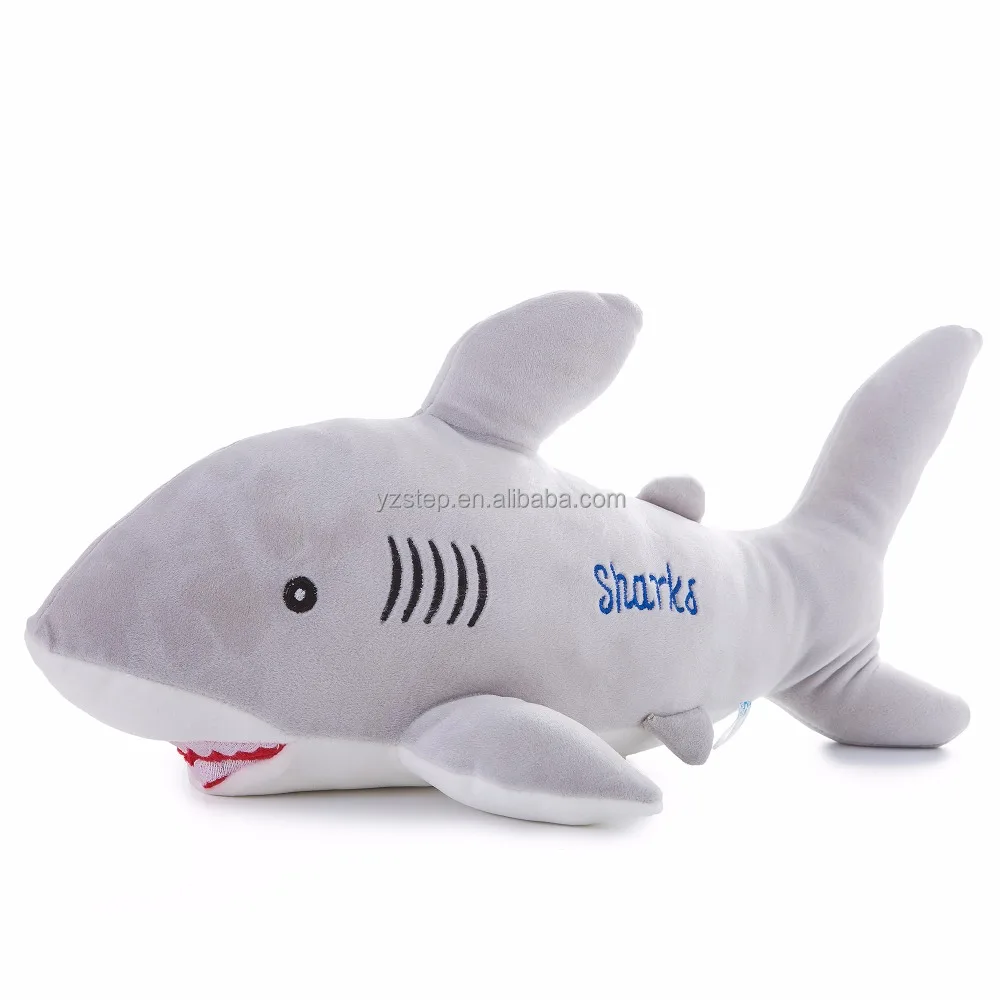 

Cute Sea Stuffed Shark Pillow Plush Toy, Grey