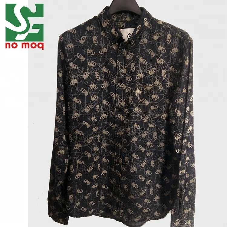 

Mens casual shirt digital printing long sleeve shirt, Customized