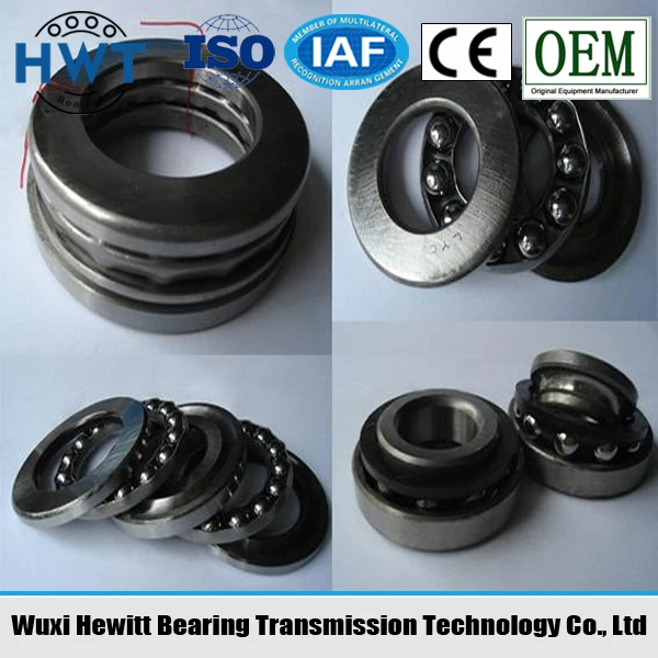 High Precision Single Direction Thrust Ball Bearing 511111 Dimension 55