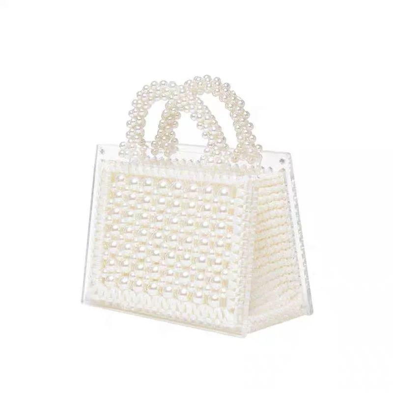 

Summer New Style Women Acrylic Beaded Bag Transparent Hand Bag Shoulder Bag