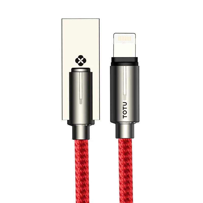 

TOTU Quick Charge Cable For iPhone X 8 Fast Charging Charger Phone USB-C Charger Cable 2A Charging Cable, Black