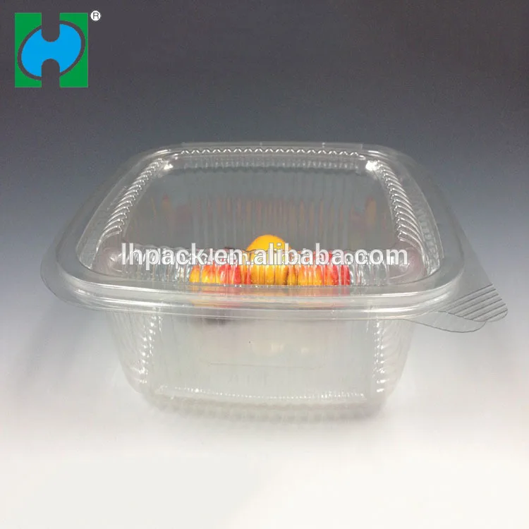 Wholesale 800cc Clear Plastic Pet Dry Fruit Box Container With Clear