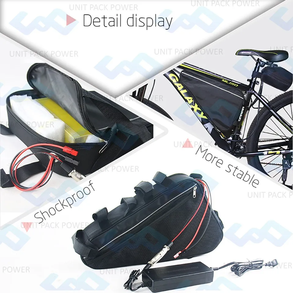 UPP brand factory producekit 48v li-ion 12ah 13S6P 18650  E-bike battery pack with BMS and charger  1000W electric bikes